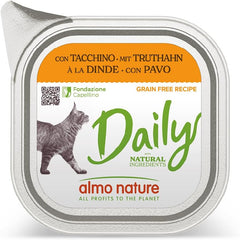 Almo Nature Daily - Nassfutter für Erwachsene Katzen - Huhn - 100 g, Packung mit 32