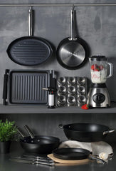 Masterpro Foodies - tepsi 6 muffinhoz - Egyenletes hőeloszlás - Szénacélból készült - Beragadásgátló alsó rész - Kivehető és könnyen mosható Tepsi és formák Naty Shop