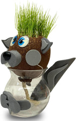 Bada Bing Graskopf 4er készlet incl. Wasserbehälter Waldtiere DIY Tiere – Rasenkopf Tierkopf mit Rasensamen – Experiment für Kinder – Spaß mit Lerneffekt – Geschenk Mitbringsel Kindergeburtstag Mitgebsel