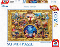 Schmidt Spiele 57371 Thomas Kinkade, Disney, Mickey & Minnie, Dream Collage 2, kirakós játék 2000 darab Puzzle Naty Shop Alapértelmezett cím