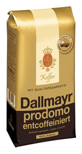 Prodomo entkoffeiniert 500g ganze Bohne