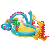 Intex 57135NP - Dinoland felfújható játékközpont, vinil, többszínű, 302x229x112 cm