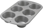 Wilton 445291 445291 Jumbo muffin tepsi, tapadásmentes bevonat, 6 lyuk, 4,5 x 22,2 x 34,2 cm, acél Sütőformák és tálcák Naty Shop