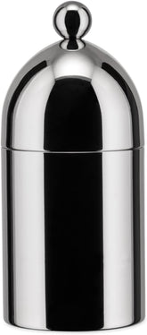 Zahărniță Alessi 90024 cu lingură, fabricată din oțel inoxidabil 18/10, lustruită până la strălucire intensă