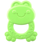 Inel de dentiție Chicco ECO+ Broască, Inel de dentiție pentru nou-născuți cu țepi, Fabricat din bioplastic moale, Jucărie de dentiție pentru nou-născuți și copii de la 3 la 18 luni