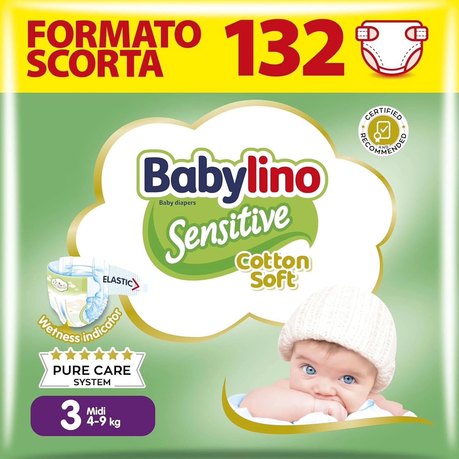 Babylino Sensitive, Scutece delicate pentru copii, diverse marimi Mama si Copilul Naty Shop Mărimea 3 (22 unități)
