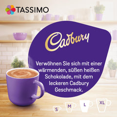 Tassimo Kapseln Cadbury Kakao, 5 x 10 Pads, 50 Kakaokapseln