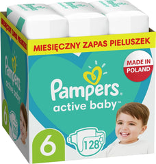 Pampers (klasszikus változat), 6-os méret, 128 db Mother and Child Naty Shop