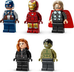 LEGO Marvel: Marvel logó és minifigurák - Hulk, Thor, Vasember, Fekete Özvegy és Amerika Kapitány gyűjteménykészlet - Bosszúállók figuraépítő készlet - Ajándék fiúknak és lányoknak 12 éves kortól 76313 Építőkészletek Beuche den LEGO-Store