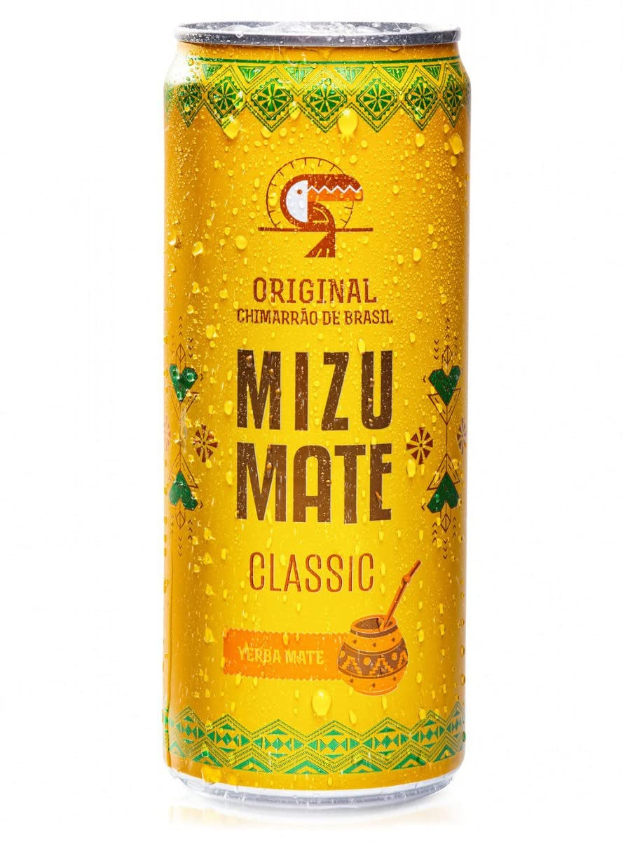 Mizu Mate Classic Ceai Yerba Mate | | Băutură carbonatată braziliană cu ceai mate | Energie naturală | Cutie de 330 ml
