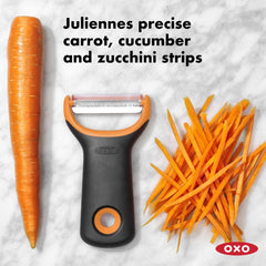 OXO Good Grips peeler cu funcție julienne, negru Peeler OXO