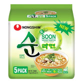 NONGSHIM - Tăiței instant Soon Veggie Ramyun - 6 x 112 g - Pachet multiplu