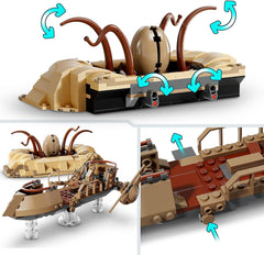 LEGO Star Wars: A Jedi Knight Desert Skiff és Sarlacc Pit Fantasy gyűjtemény és építőkészlet visszatérése Építőjáték ajándék fiúknak, lányoknak és minden rajongónak 75396 építőkészlet Besuche den LEGO-Store