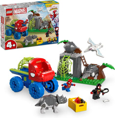 A LEGO Marvel Spidey csapata mentőakción a Dino teherautóban megépíthető szuperhős autós játék kalandkészlet gyerekeknek 4+ Póknak és szuperbarátainak, 11199 építőkészletek Besuche den LEGO-Store alapértelmezett cím