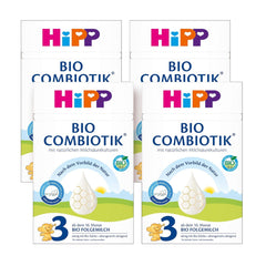 HiPP 3 Organic Combiotik (4 x 600 g), anyatej 10 hónapos kortól, természetes tejsavkultúrákkal, C- és D-vitaminnal, GOS-szal, Omega-3-mal (DHA, ALA), a legjobb bio minőséggel