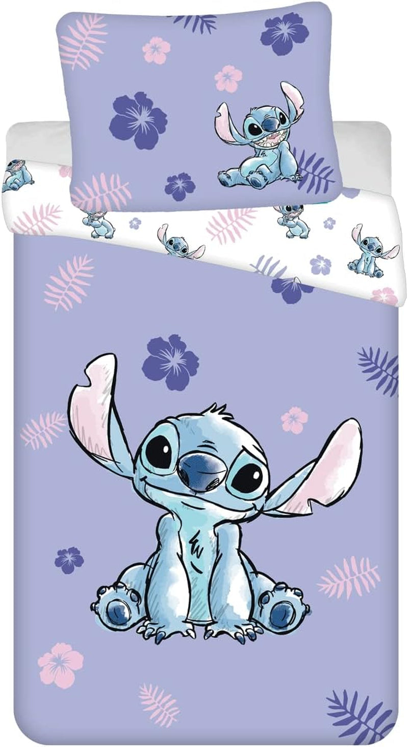 Lenjerie de pat pentru copii din 2 piese Lilo și Stitch, 100 % bumbac Lenjerie de pat - copii Naty Shop Default Title