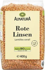 Bio vöröslencse, 400 g