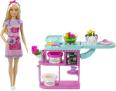 Barbie You Can Be Anything series, Florar, păpușă cu păr blond, lut de modelare pentru flori, accesorii, cadou pentru copii, jucărie de la 3 ani,Gtn58 Papusi Naty Shop Florar