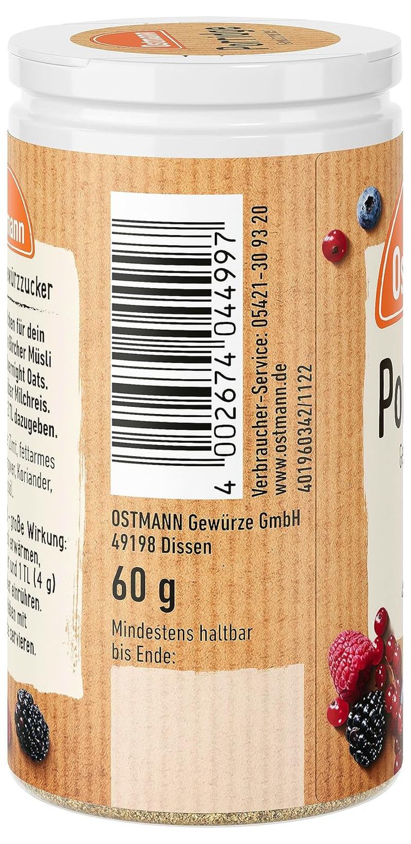Ostmann Gewürze – Porridge Gewürzzucker, Aromatischer Mix Mit Zimt & Kakao, Zum Würzen Von Oatmeal, Milchreis Und Anderen Süßen Spezialitäten, Vegan, 60 G (Verpackungsdesign Kann Abweichen) Cereale Naty Shop