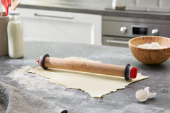 67142 Teigroller Buchenholz 34 cm Weinring, Holz, Barna, 42 x 6 x 6 cm