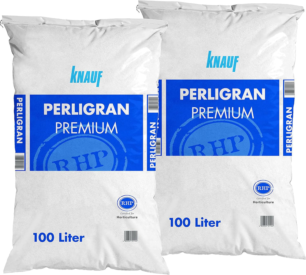 Floragard Perlite Perligran 200 L (2×100 L, 2-6 mm) – ásványi talajjavító és Drainagezusatz für Garten, Anzucht, Zimmerpflanzen & Hydrokultur – laza szerkezetet és jó szellőzést biztosít