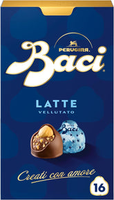 Perugina Baci, csokoládé tejcsokoládé-mogyorós töltelékkel, 200 gramm Csokoládé cukorka Naty Shop Default Title