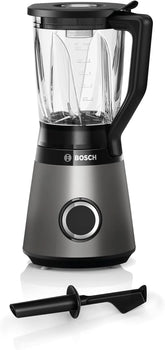Bosch Standmixer Vitapower Serie 4 MMB6172SN, Verbesserte Version, 10 Jahre Motorgarantie, Edelstahl-Klingen, 1,5L Glasbehälter, Spülmaschinenfeste Teile, 30 000 U/min, 1200 W, Silver Kitchen Naty Shop