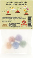 Humorvolles Geschenk: 5 Bunte Blumenmurmeln | Farbenfrohe Seedbombs Mit Wildblumensaatgut | Als Dankeschön, Gastgeschenk & Kleine GrĂŒĂe FĂŒr GĂ€rtner | 100% Ăkologisch Und Mind. 2 Jahre Haltbar