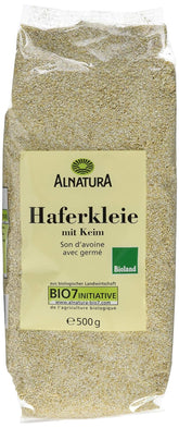 Tărâțe de ovăz organice cu germeni, 500g