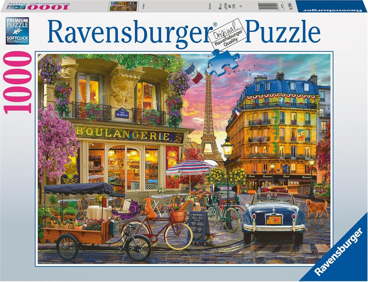Ravensburger Puzzle 12000885 - Paris în zori - puzzle jigsaw de 1000 de piese pentru adulți și copii de peste 14 ani Puzzle Naty Shop Design vechi