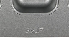 CSB106 Quadratische Antihaftbeschichtete Backform Mit 12 Minilöchern Aus Karbonstahl, Edelstahl, ezüst, 37,3 x 26,1 x 3,1 cm Sütőformák és tálcák Naty Shop