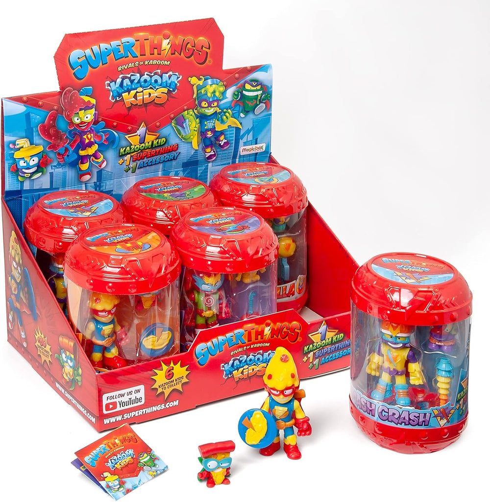 SUPERTHINGS OF KABOOM - Komplette Kollektion der Kazoom Kids, ez a doboz 6 Kazoom gyereket tartalmaz, PST8B016IN00