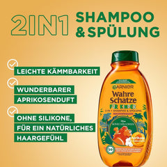 Garnier sampon gyerekeknek, érzékeny hajra és könnyű fésülésre, sárgabarack és pamut virágokkal Garnier zuhany és fürdő