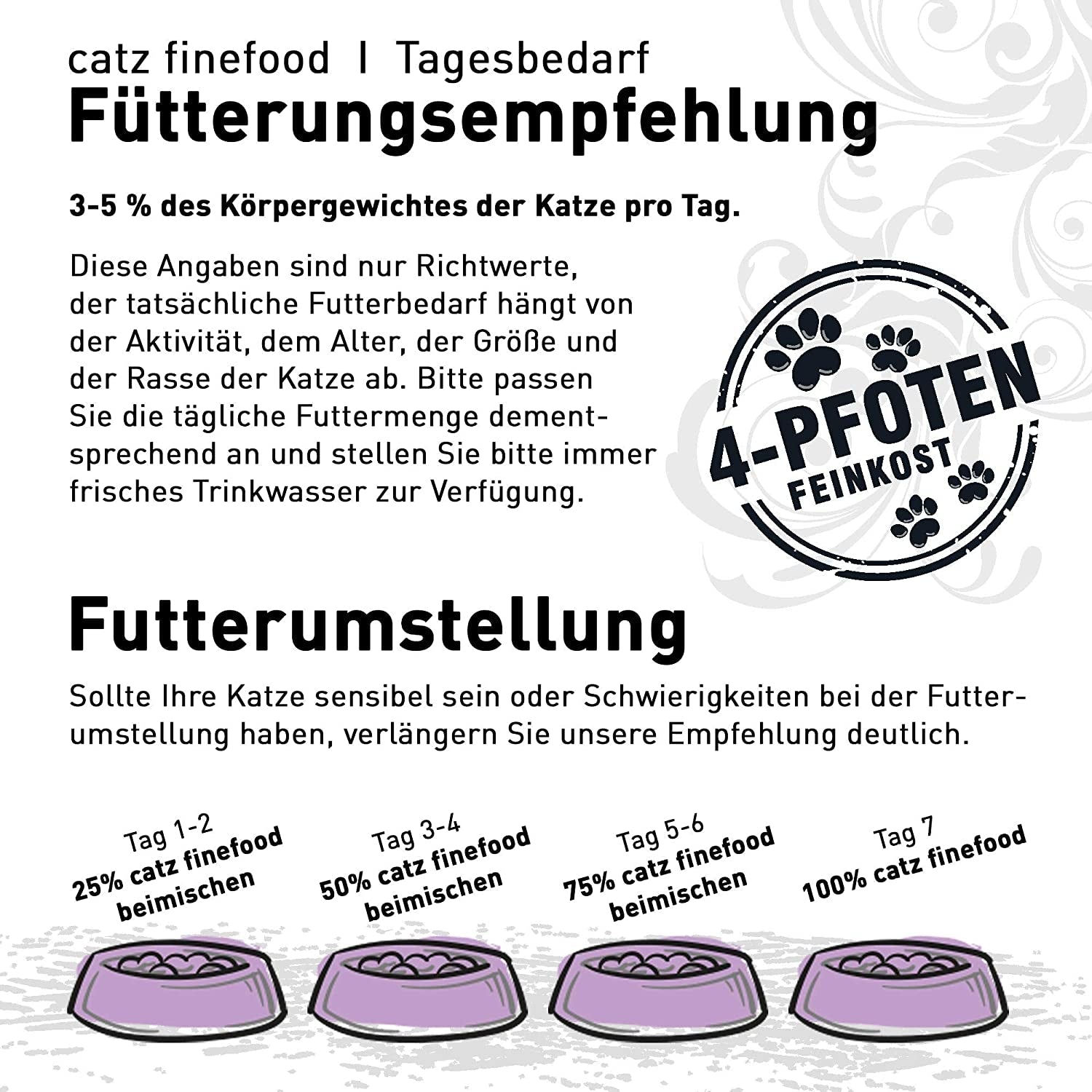 Catz Finefood Ragout N° 605 Salmon & Duck Cat Food Wet - hrană umedă delicatessen pentru pisici în sos fără cereale și zahăr cu conținut ridicat de carne, cutie 6 X 190 G