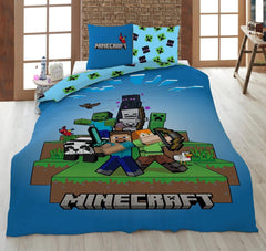 Minecraft készen áll a túlélésre gyerekeknek készült ágyneműgarnitúra, mikroszálas ágynemű – Kids Naty Shop alapértelmezett cím