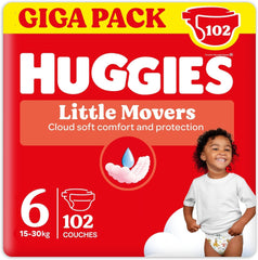 Huggies baba pelenkák Little Movers, Disney Design, 6-os méret, 102 darab (3 x 34), havi doboz