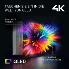 Televizor Panasonic Premium TV-50W85BEZ, seria W85B, 50 inch, televizor inteligent QLED 4K Ultra HD, 2025, 120 Hz, Fire TV, Dolby Vision și Atmos, mod Joc Extrem, Alexa, asistență Apple, Bluetooth, negru