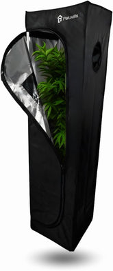 40x40x160 cm-es termesztő sátor kábelvezető rendszerrel, kilátó ablakkal, fém kerettel, 1680D szövettel, növesztési kiegészítő táska - beltéri termesztődoboz - a legjobb növényszaporító üvegház