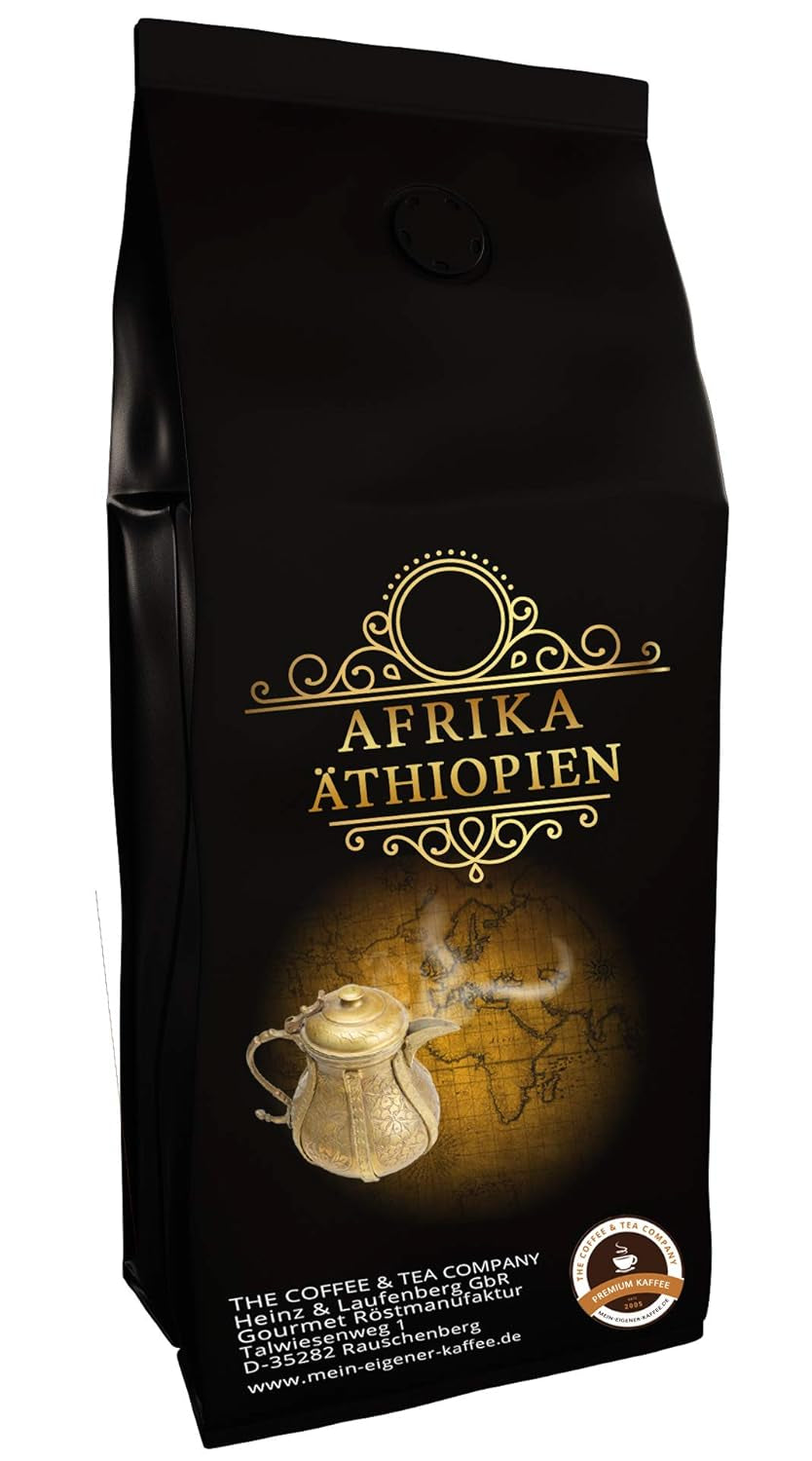 Kaffeespezialität Aus Afrika - Äthiopien - Kaffee Aus Dem Urspungsland Des Kaffee (Ganze Bohne, 200 Gramm) - Länderkaffee - Spitzenkaffee - Säurearm - Schonend Und Frisch Geröstet