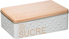 Zahărniță metalică tip cub „scandinave nature” albă - 5 five simply smart