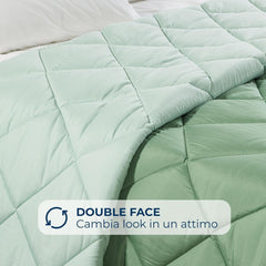 Caleffi Plapumă de iarnă pentru pat dublu, 260 X 265 Cm, din microfibră, pentru pat dublu, iarnă, moale, confortabilă, căptușită, durabilă, lavabilă, plapumă antialergică, fabricată în Plapumi si pilote Naty Shop