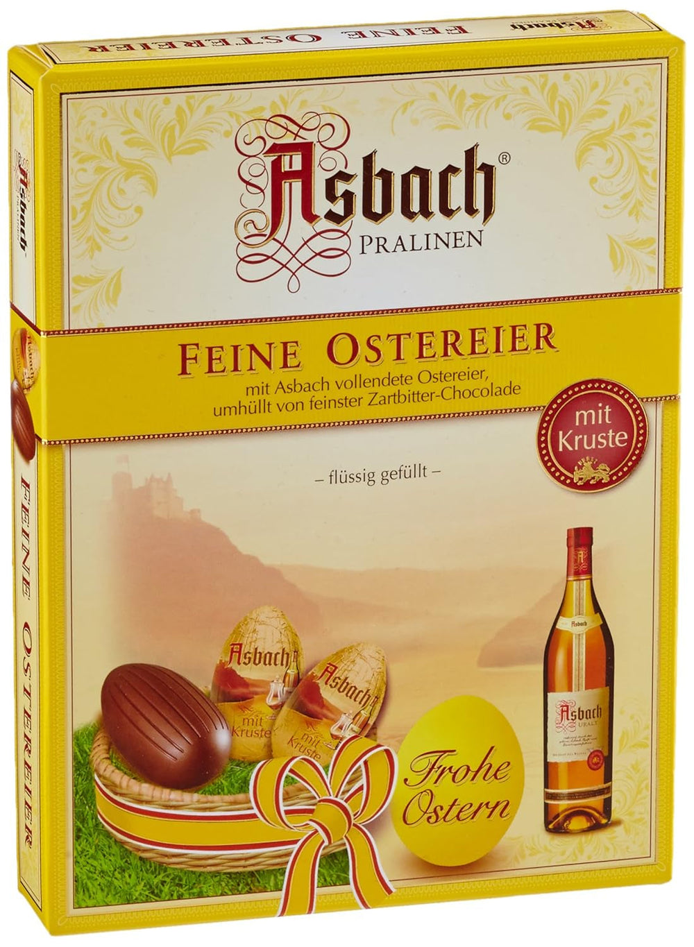 Ouă de ciocolată Asbach cu crustă 150 g, pachet de 2 (2 x 150 g)