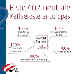 Helmut Sachers kávé - bécsi keverék, erősség 3/5, 100% arabica, egész kávébab, 6 x 500 g Naty Shop