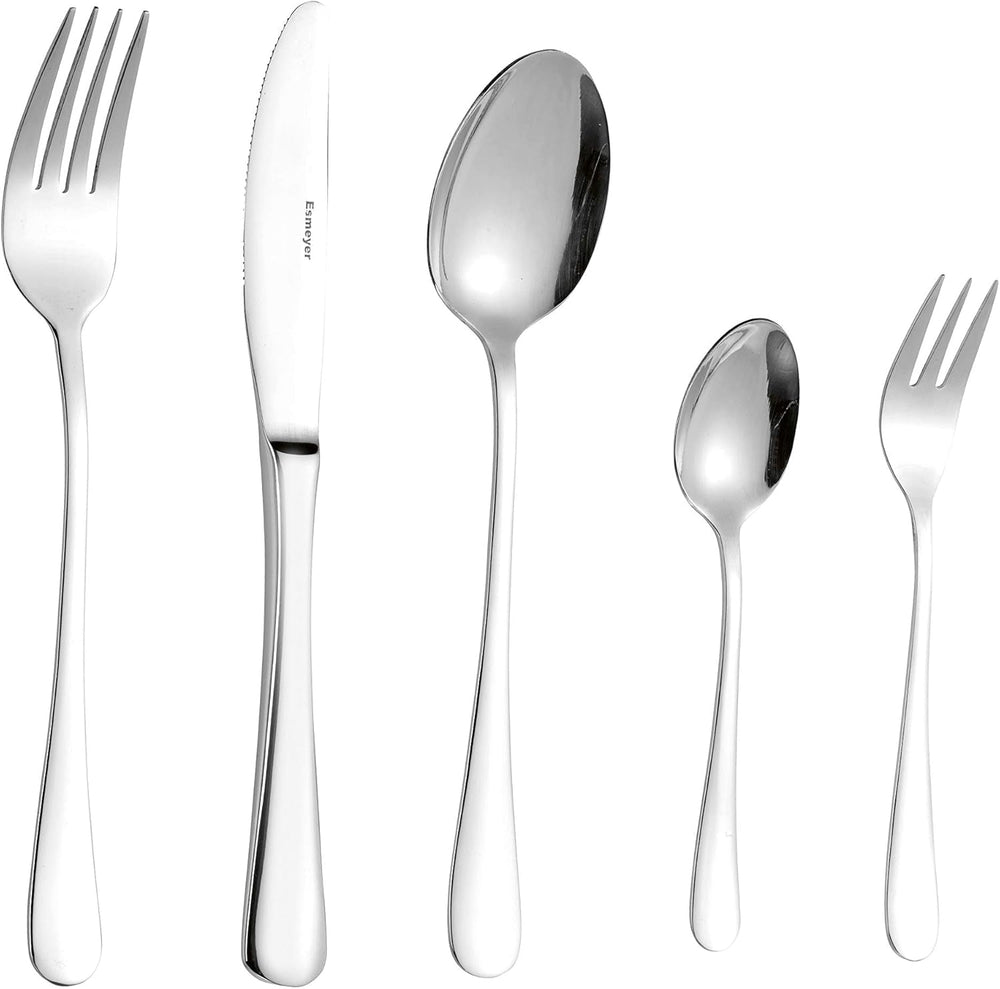 Evőeszköz készlet Sylvia Rozsdamentes acélból 18/0 Polírozott 30 db Kitchen Naty Shop