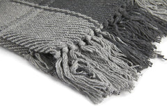 Frisco díszdoboz, Újrahasznosított pamut, Hagyományos, Kockás, Székhez, kanapéhoz, kanapéhoz, díszdobozhoz, takaróhoz, Antracit, 127 X 152 cm Ágyak és takarók Emma Barclay