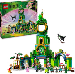 LEGO Wicked Welcome to Emerald City, toronyjáték, Glinda és Elphaba mini babák, ajándék filmrajongóknak és 9 éves lányoknak és fiúknak, akik szeretik a babaházakat 75684 Építőkészletek Besuche den LEGO-Store Alapértelmezett cím