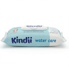 Kindii Water Care nedves törlőkendők - Aqua Baby törlőkendők - 100% viszkóz, 99,9% víz, grapefruit kivonat, sálméret 150x200, 100% biológiailag lebomló, műanyagmentes, tisztító törlőkendők érzékeny bőrre