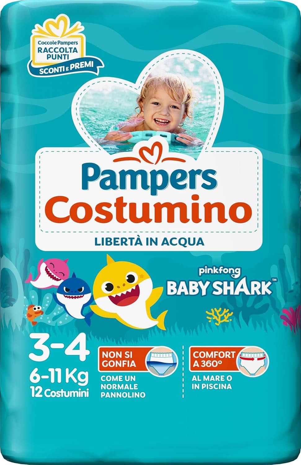 Pampers, Il Costumino, 12 db, 3-as méret (6-11 kg) Mother and Child Naty Shop