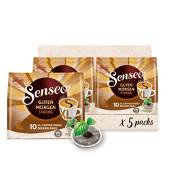 Senseo Pads Guten Morgen Strong XL, 5 x 10 Getränke, 50 Kaffeepads