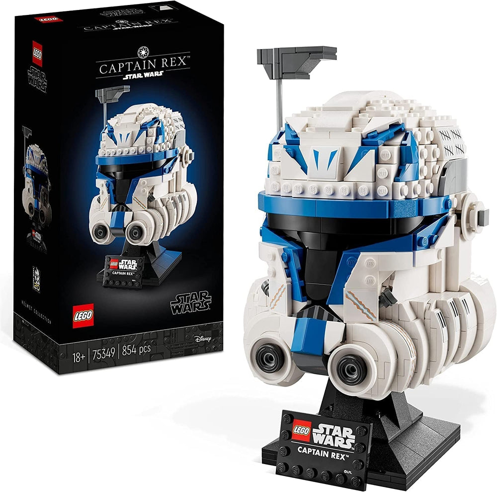 LEGO 75349 Star Wars Kapitány Rex sisakkészlet Clone Wars gyűjthető modell 2023-as sorozat szuvenír darab és ajándékötlet építőkészlet Besuche den LEGO-Store Singur